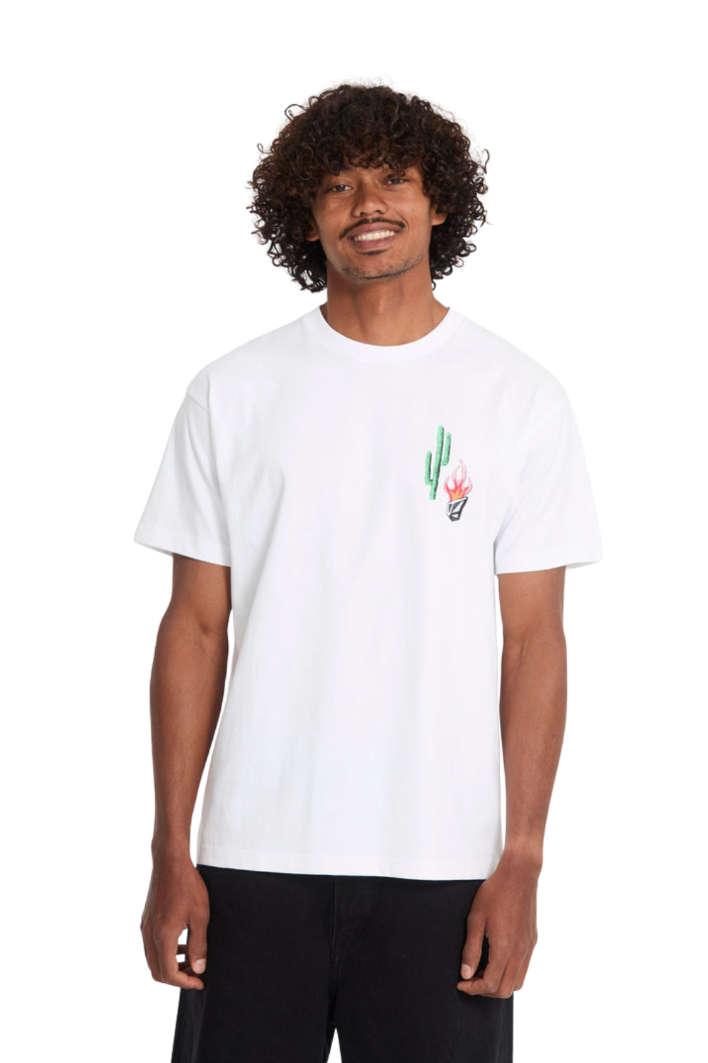 White T-Shirt from Volcom with prints front and back