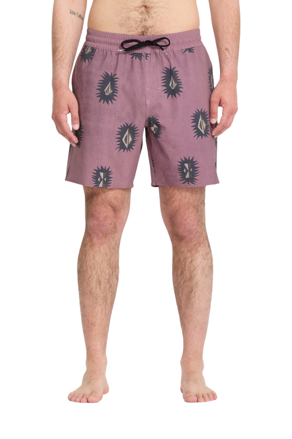 Volcom Psyche Mens Cotton Trunk 17" Boardshorts Stone Rose