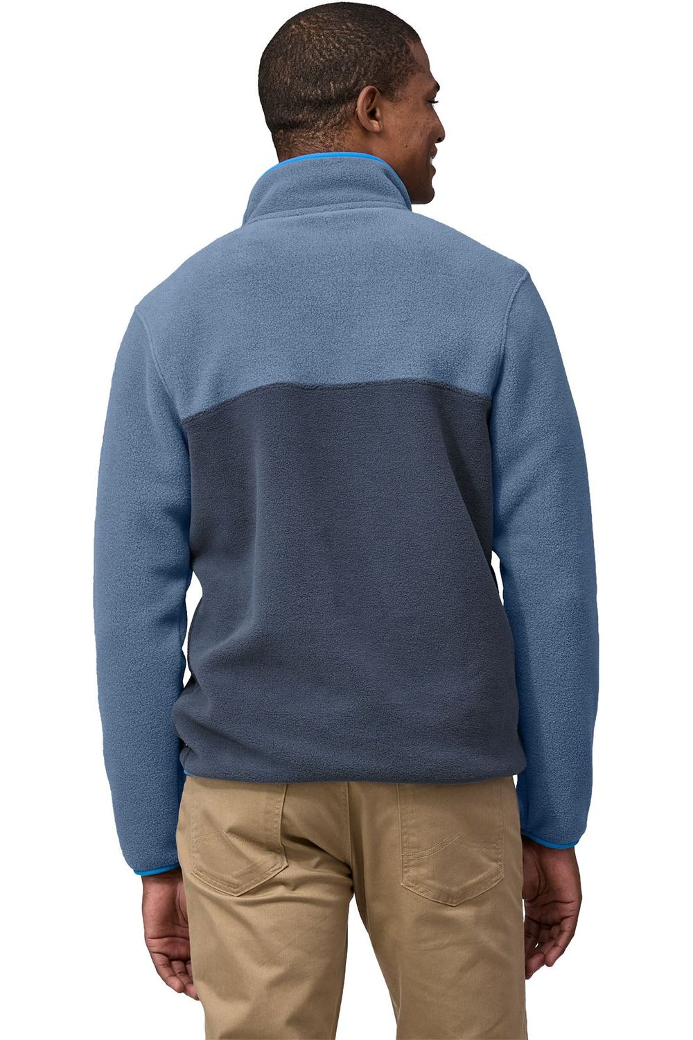 Patagonia Mens Light Weight Synch Snap-T Pullover Smolder Blue