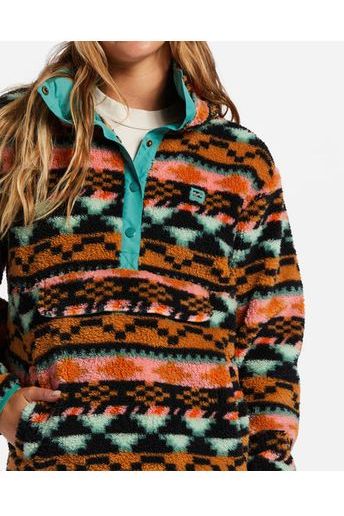 Billabong Switchback Pullover Fleece Black Multi