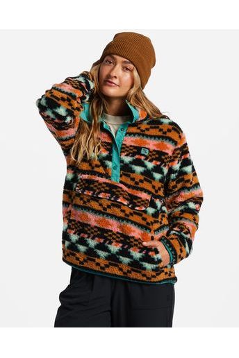 Billabong Switchback Pullover Fleece Black Multi