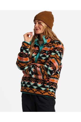 Billabong Switchback Pullover Fleece Black Multi