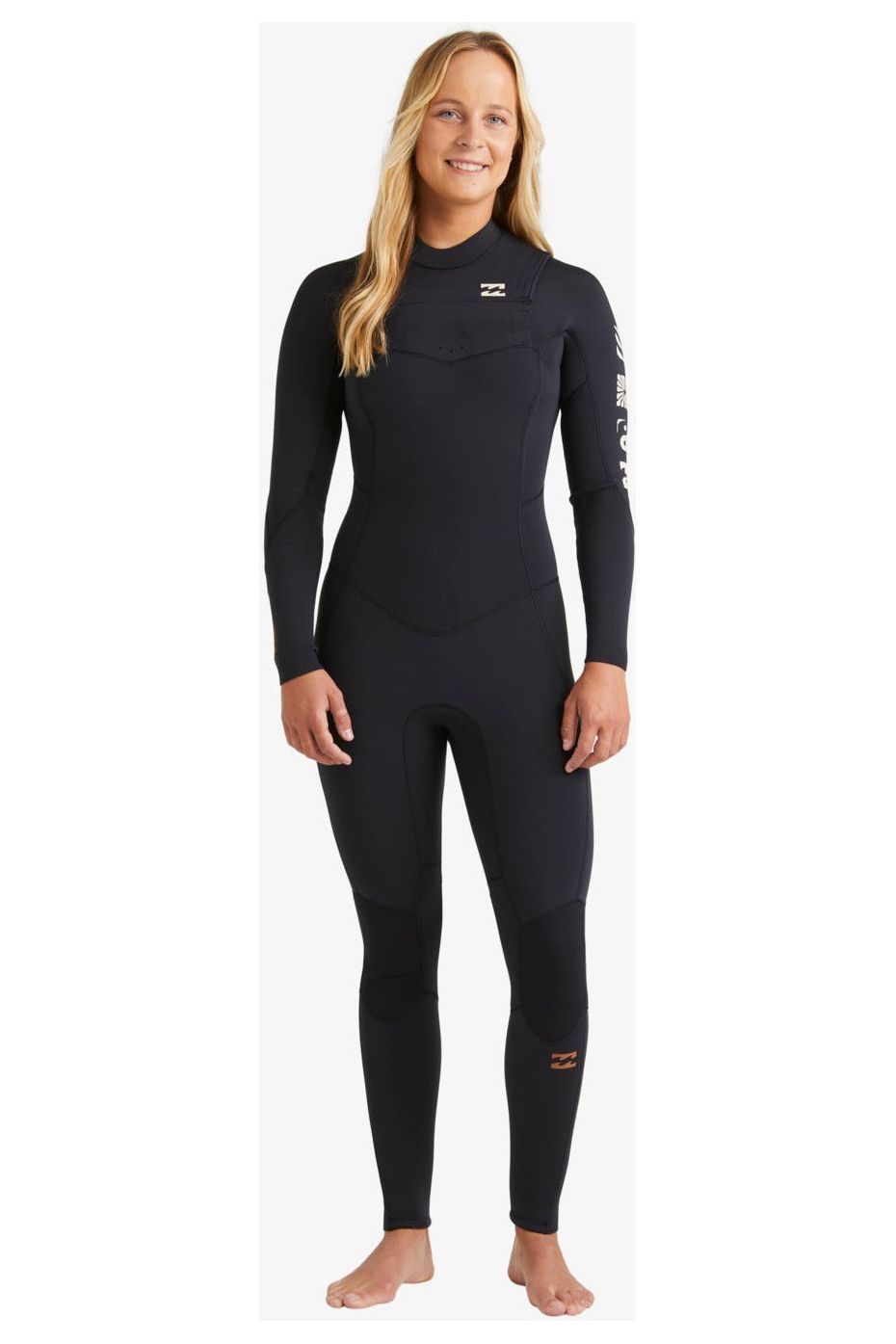 Billabong Womens 5/4 Synergy Natural Chest Zip Wetsuit Night Fall