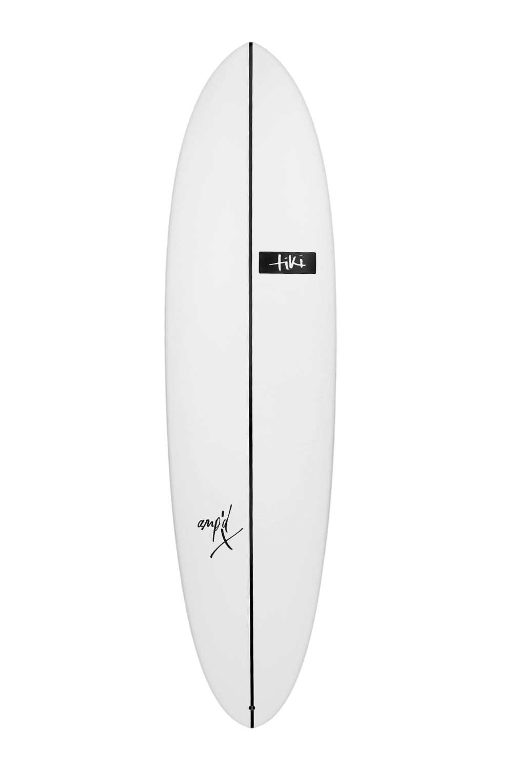 Tiki Evolution Amp'd X Glide Surfboard Black-White