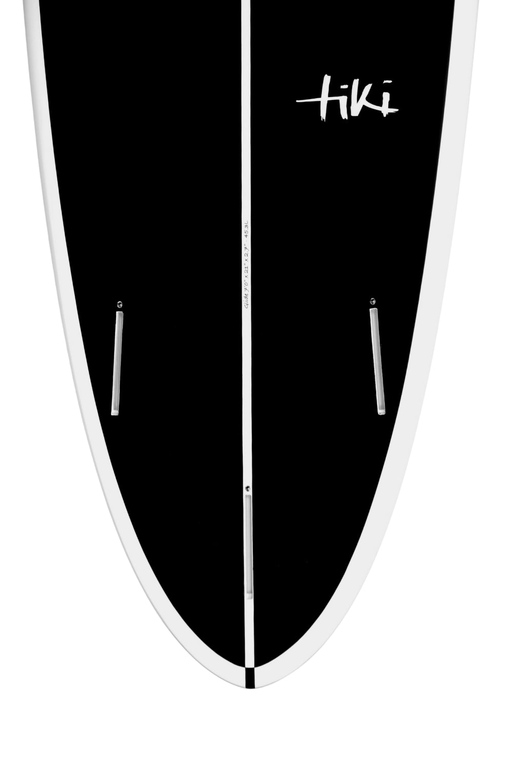 Tiki Evolution Amp'd X Glide Surfboard Black-White
