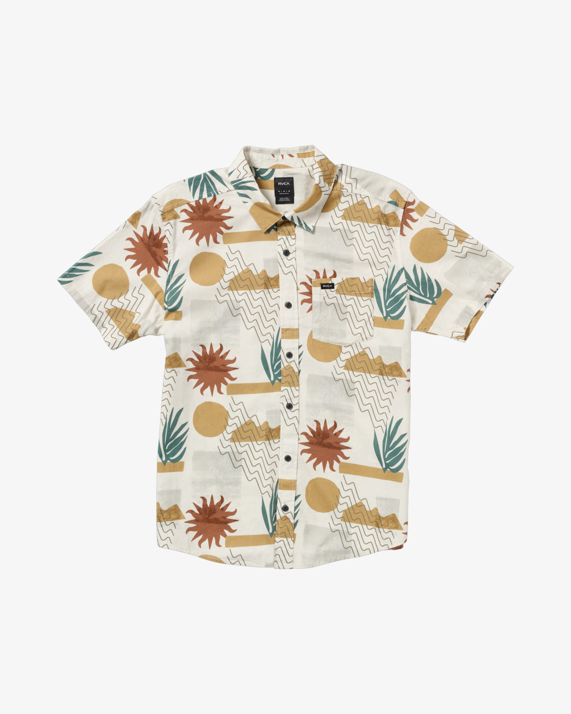 RVCA Anytime Short Sleeve Shirt Natural