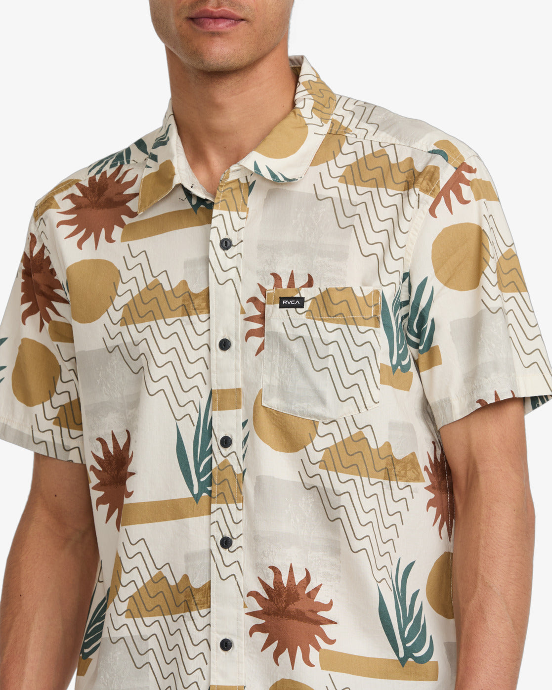 RVCA Anytime Short Sleeve Shirt Natural