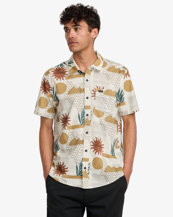 RVCA Anytime Short Sleeve Shirt Natural
