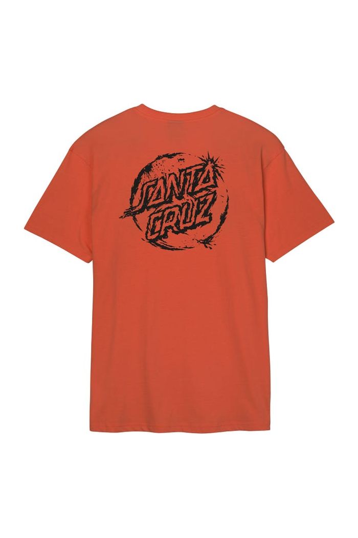 Santa Cruz Erode Dot Mono T-Shirt Terracotta