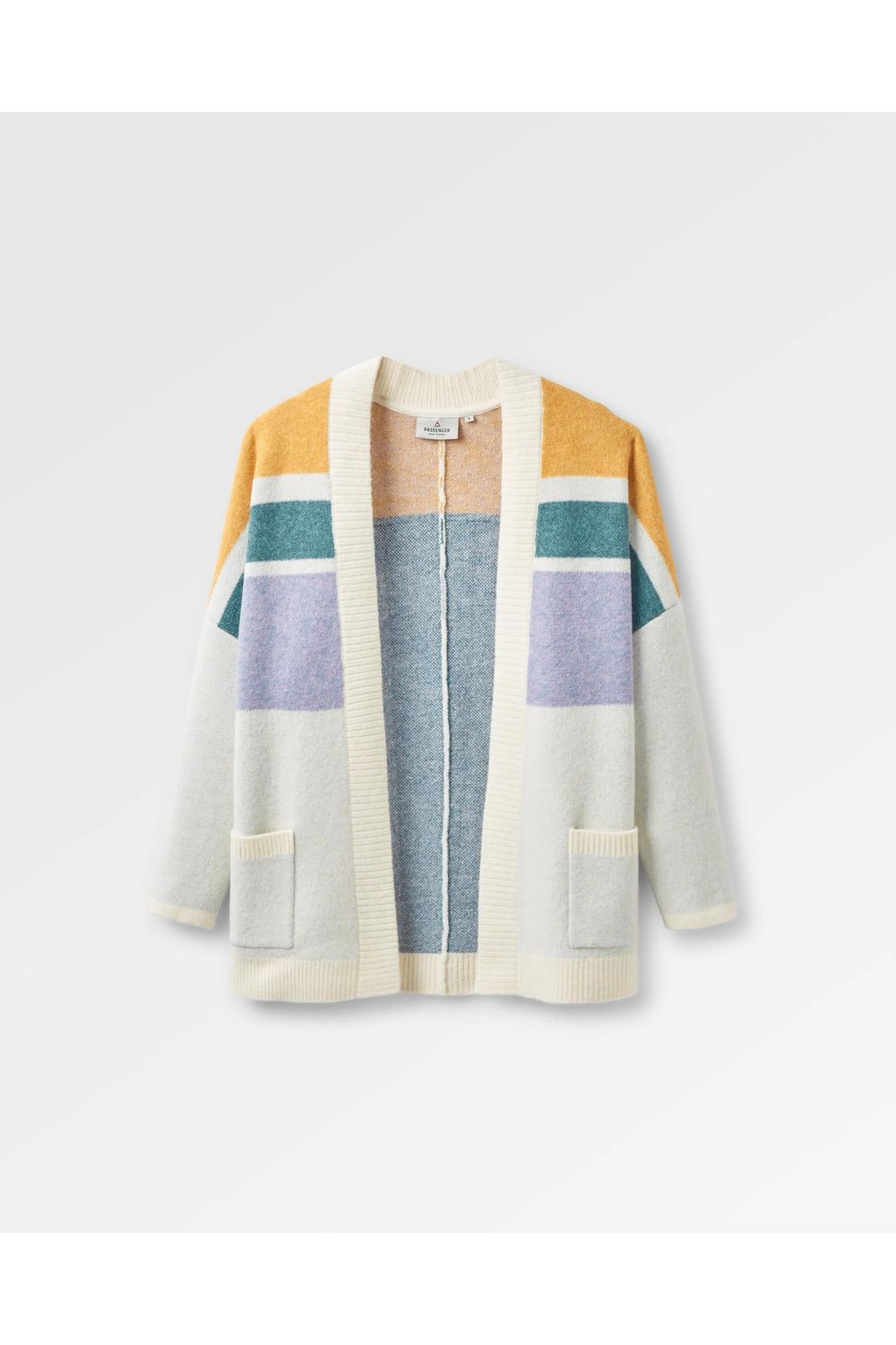 Passenger Sunsets Recycled Knit Cardigan Marshmallow