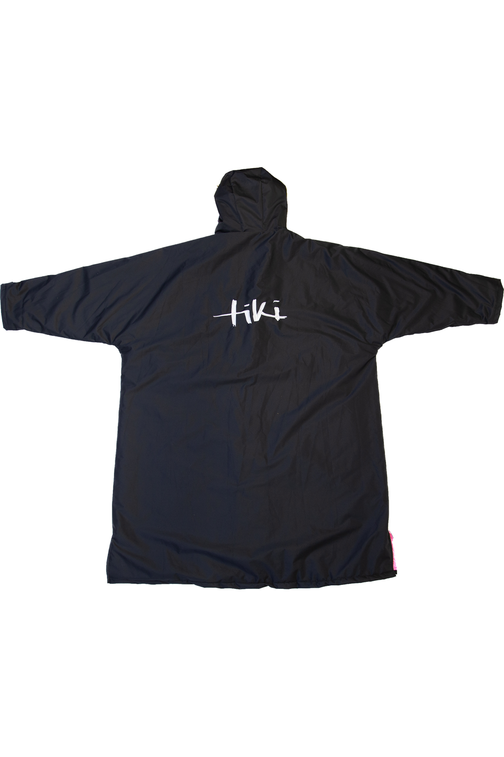 Tiki Tech Robe Black With Pink Lining