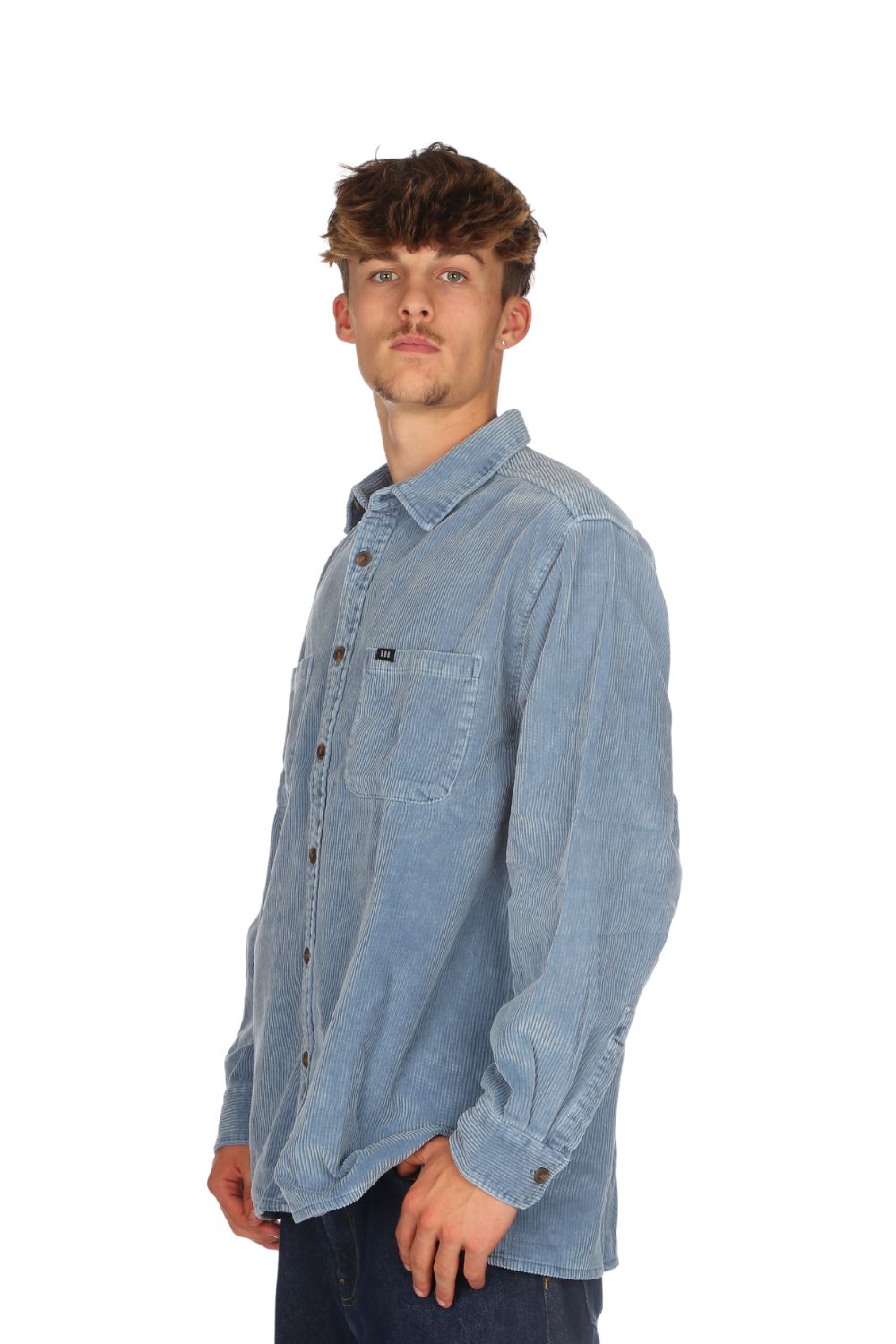 BamBooBay Chill Cord Long Sleeve Shirt Blue