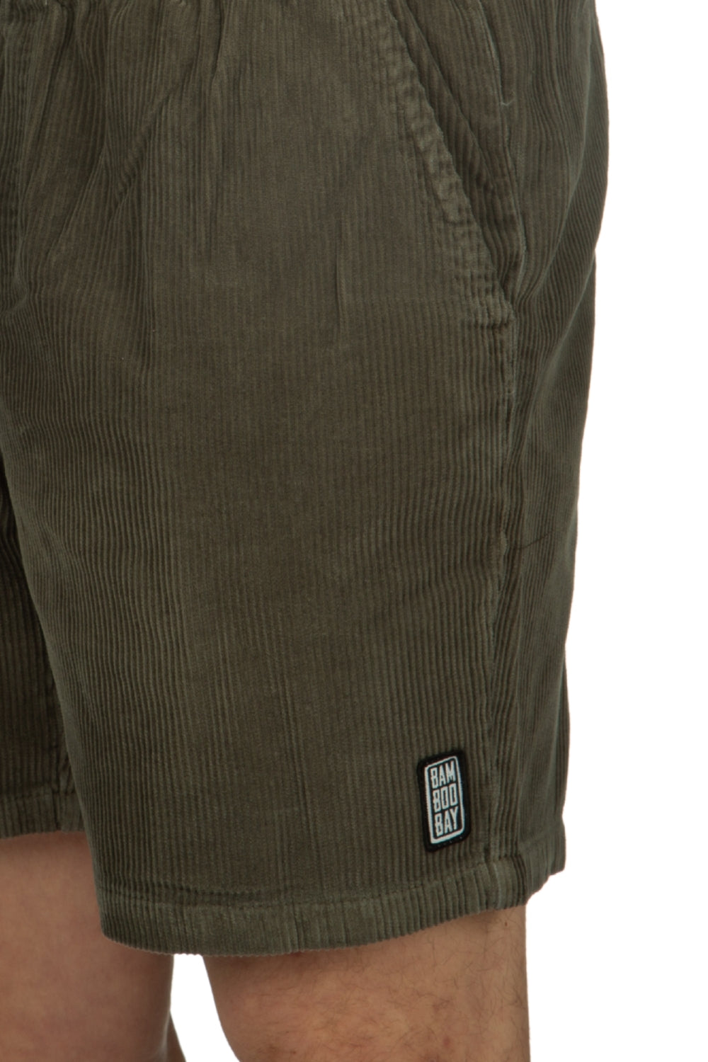 BamBooBay Chill Cord Shorts Olive
