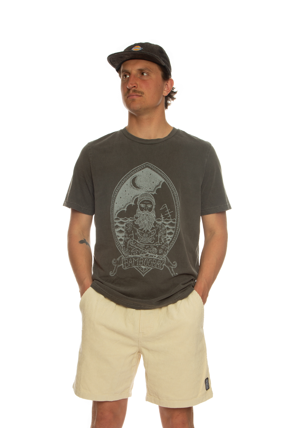 BamBooBay Semus Sailor T-shirt Charcoal overdye