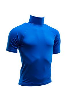 Kids S/S F/L Rash Vest - No Logo - Royal Blue