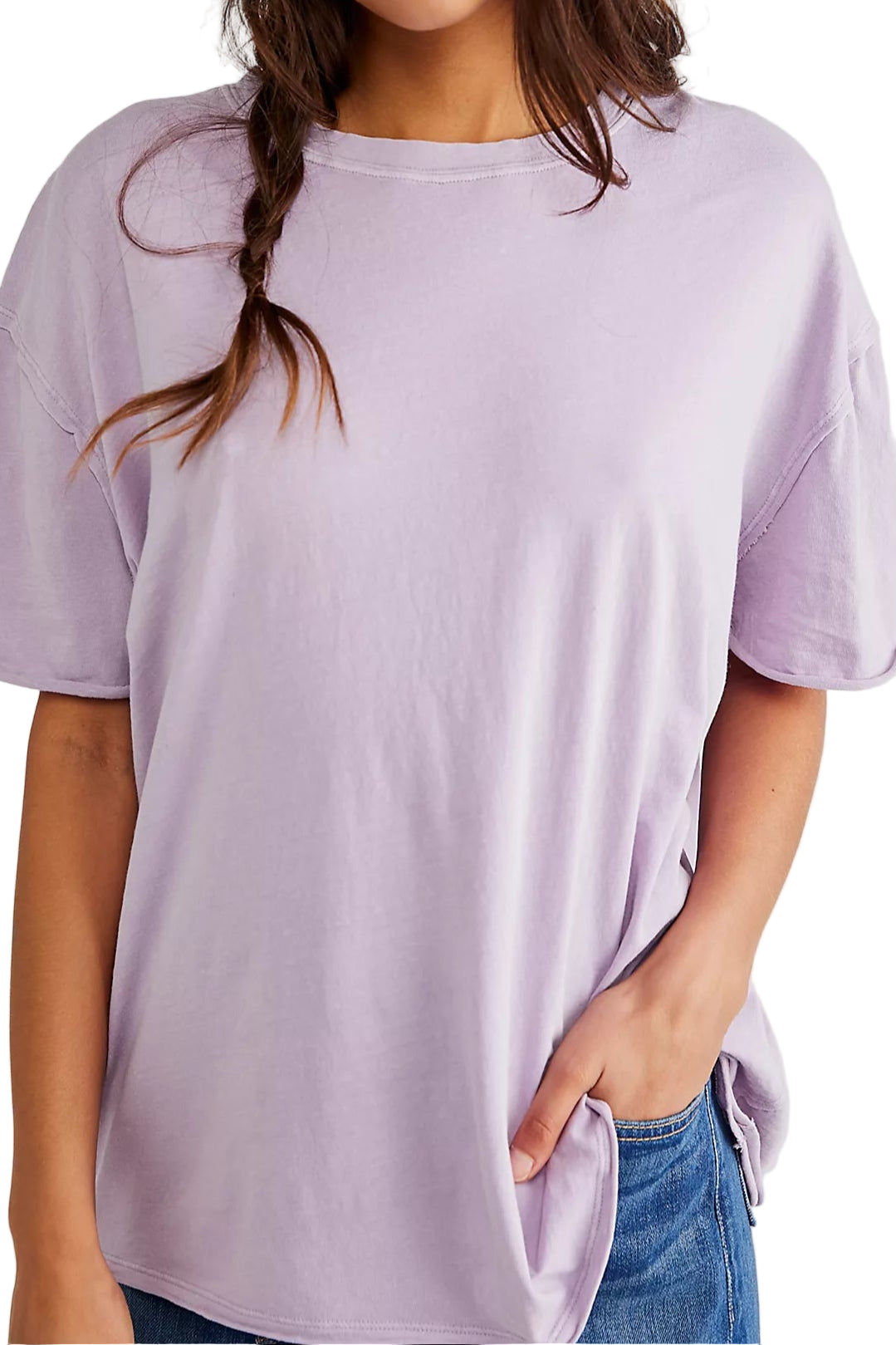 Free People Nina T-Shirt Lilac