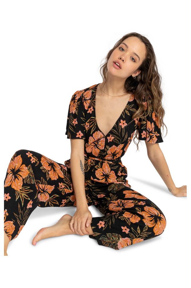 Billabong I Feel Love Jumpsuit Black Sands
