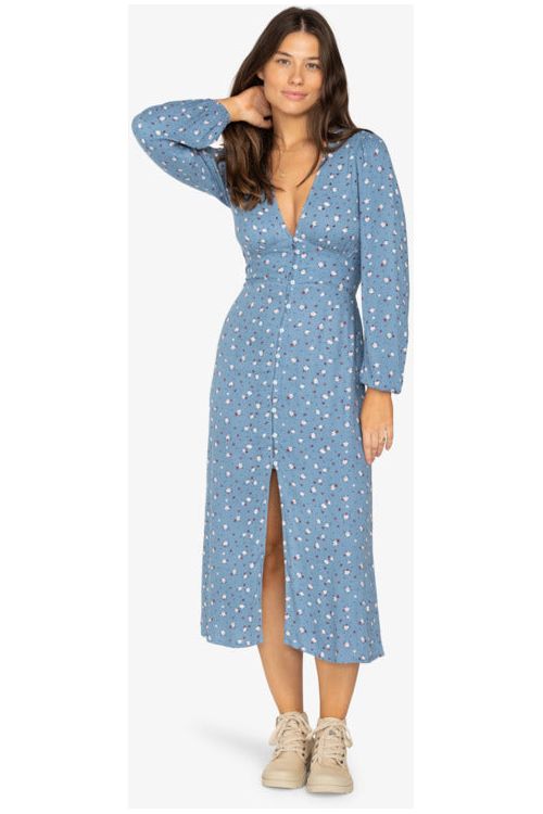 Billabong Cool Night Blue Shadow Dress Blue