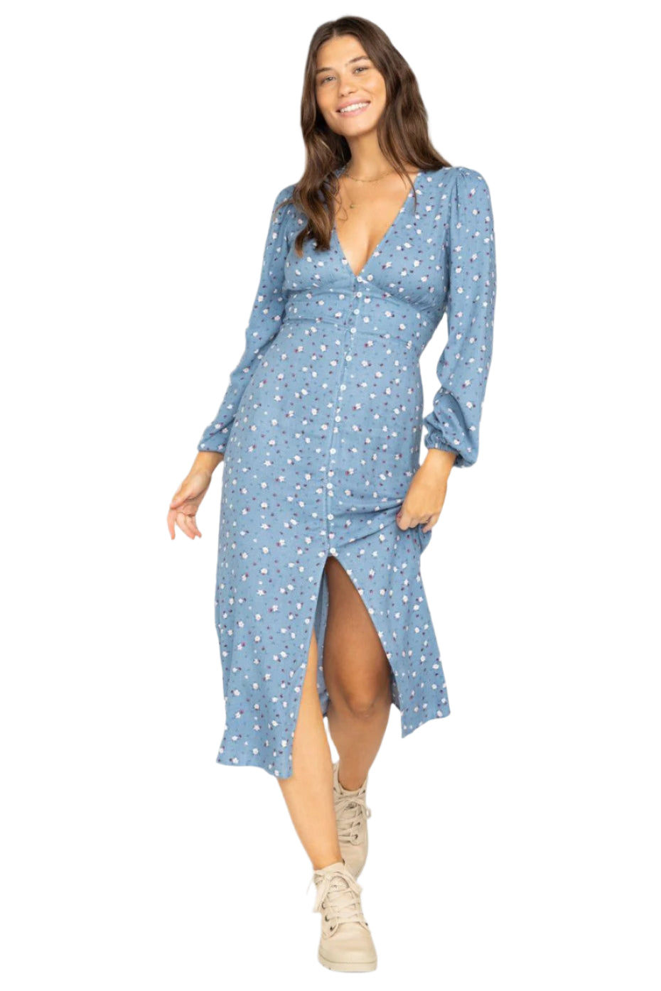Billabong Cool Night Blue Shadow Dress Blue