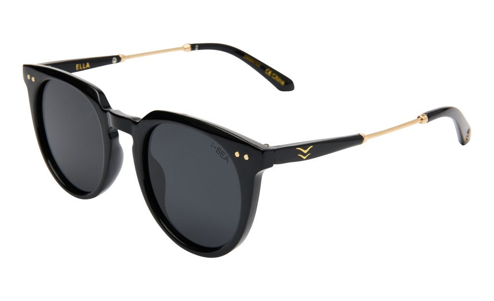 I-Sea Ella Sunglasses Black/Smoke Polarized