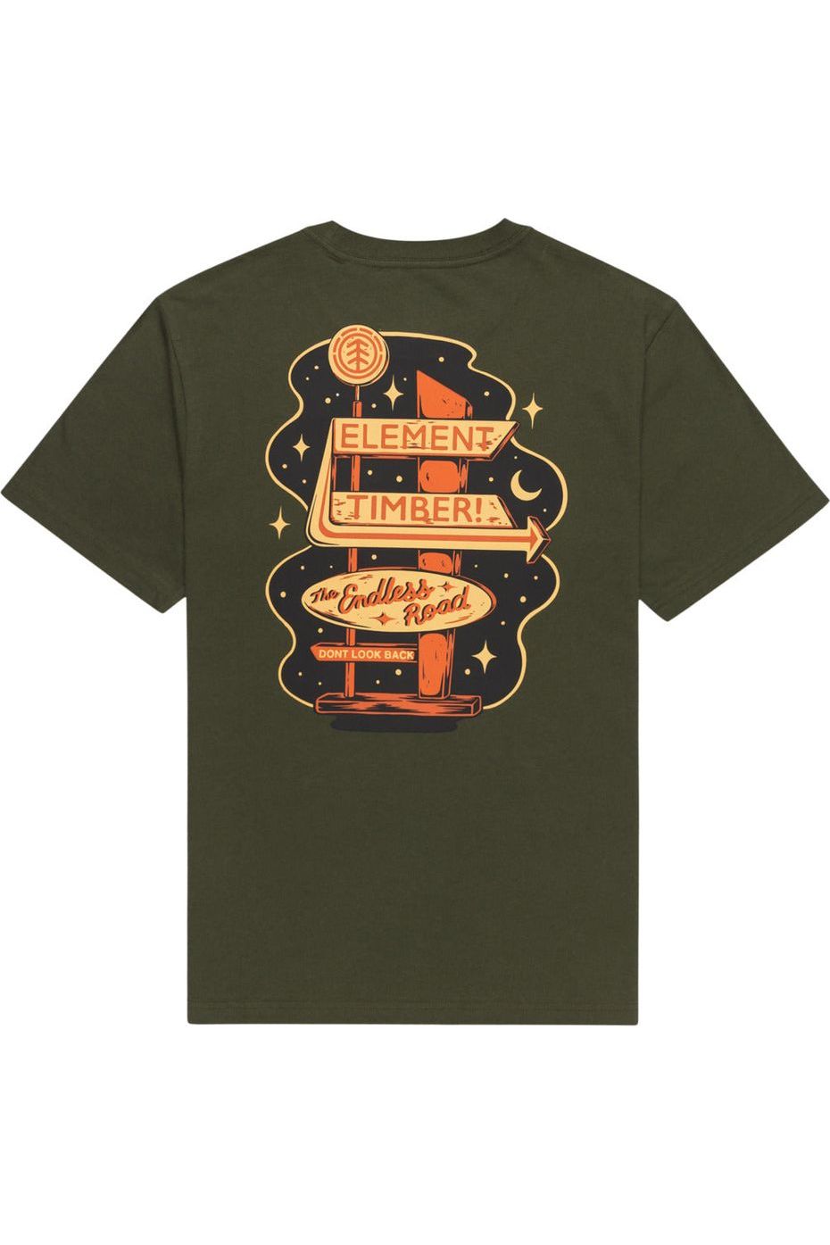 Element Timber Motel Short Sleeve T-Shirt Forest Night