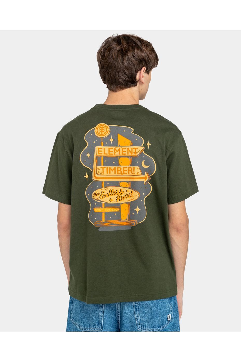 Element Timber Motel Short Sleeve T-Shirt Forest Night