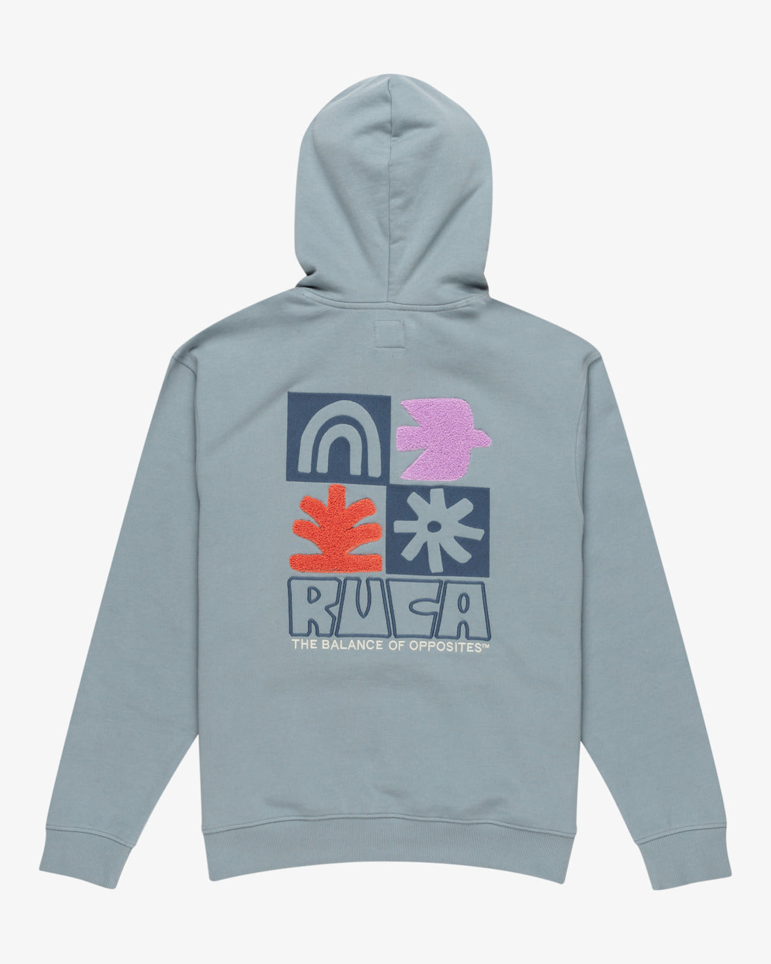 RVCA Mosaic Hoody Lead Blue