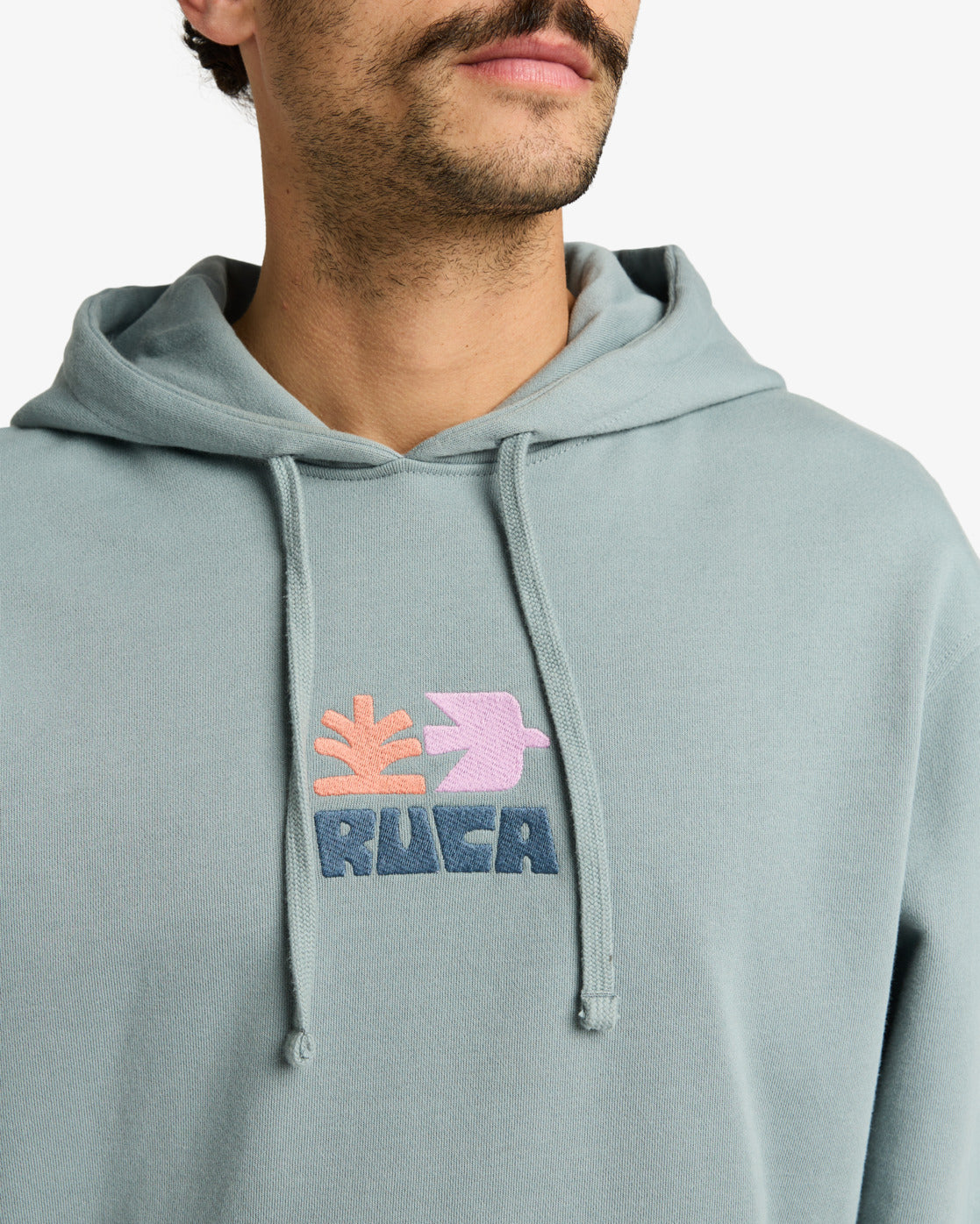 RVCA Mosaic Hoody Lead Blue