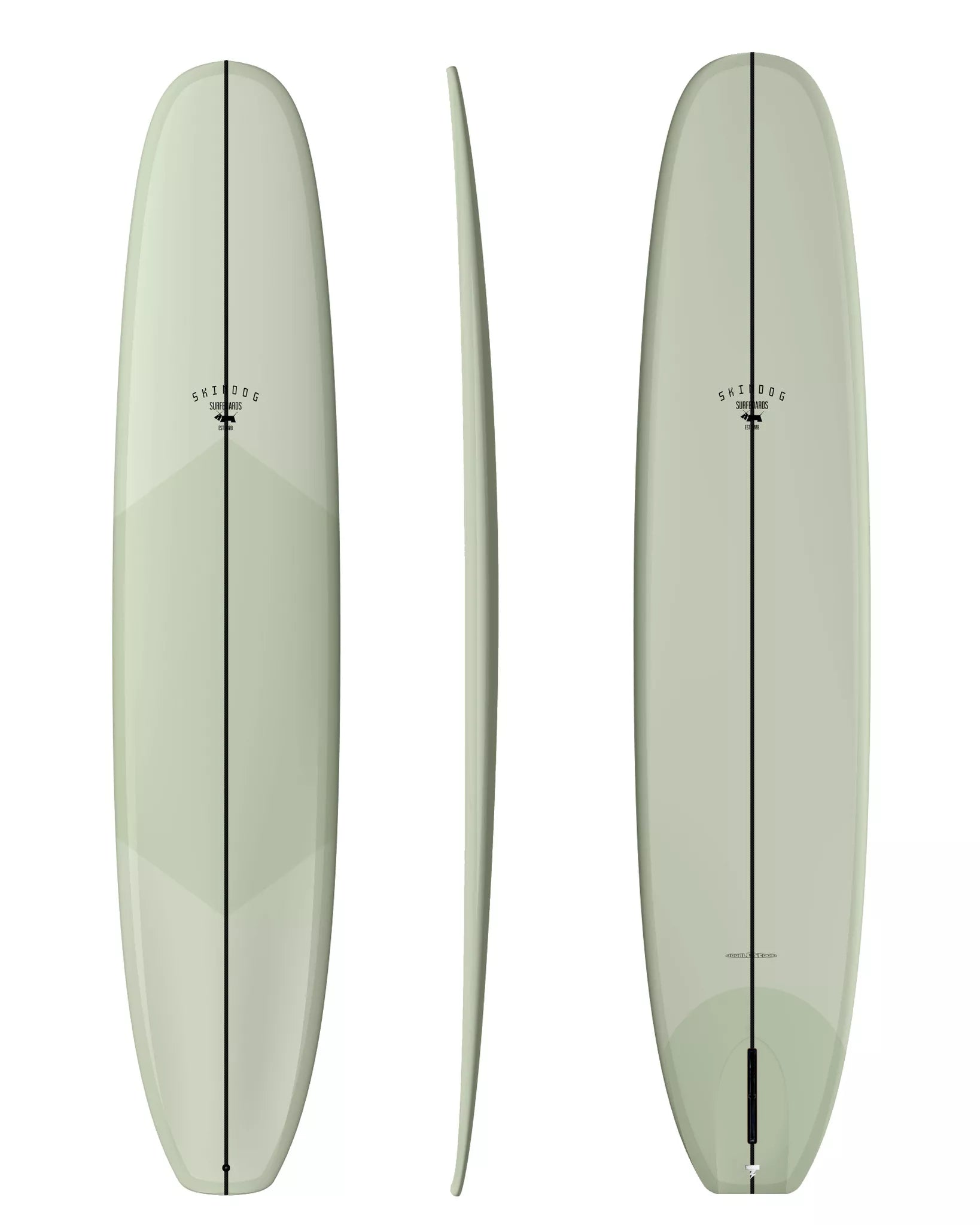 Skindog Thunderbolt Silver OG Double Scoop Surfboard Volan