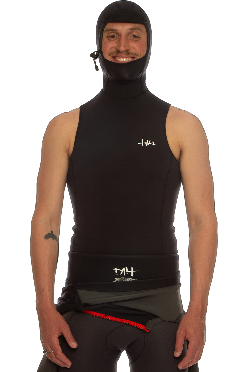 Tiki Hooded Thermal Vest - Main Image