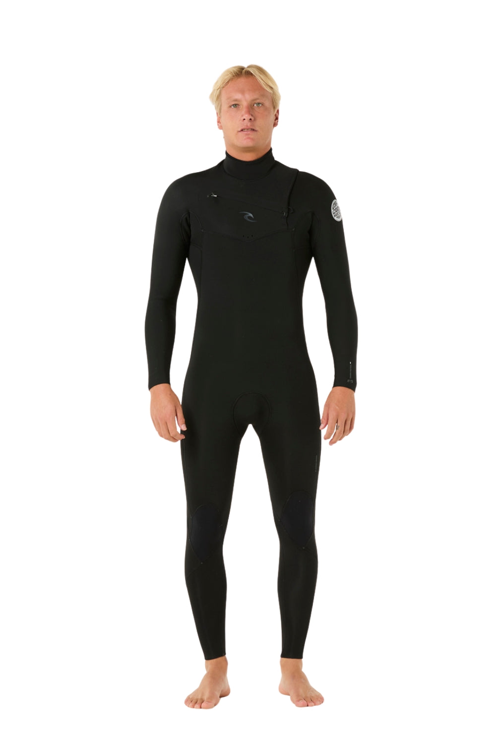 Rip Curl Mens Dawn Patrol 5/3mm Chest Zip Wetsuit Black