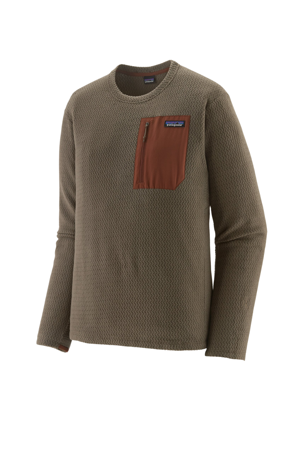 Patagonia Mens R1 Air Fleece Crew Neck Marlow Brown