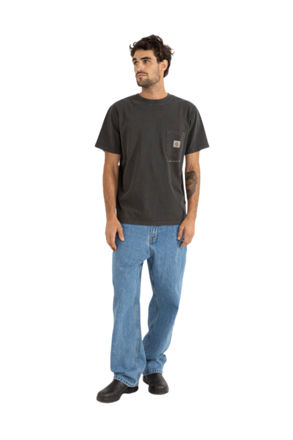 Rhythm Vintage Pocket Short Sleeve T-Shirt Black