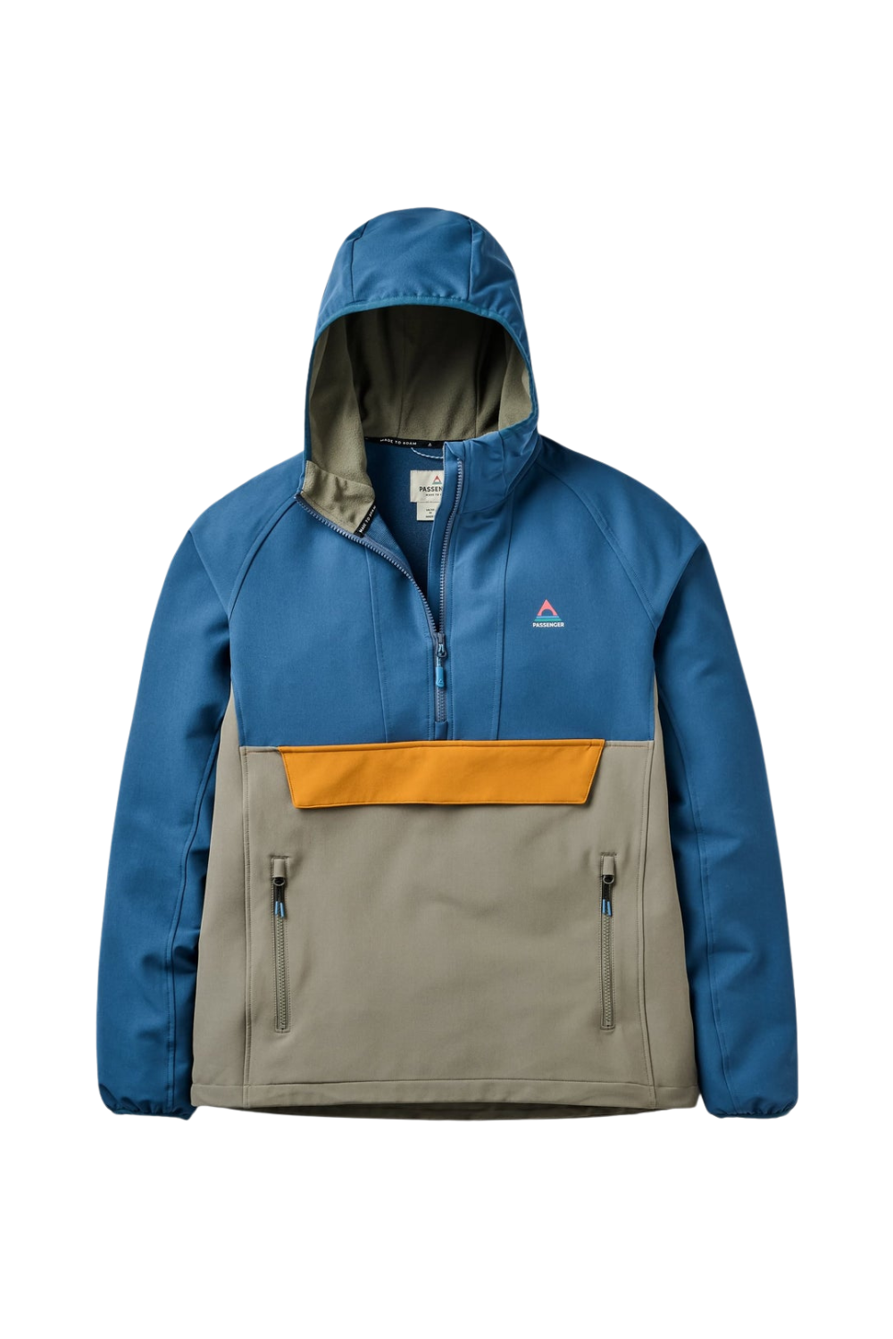 Passenger Roamer Recycled Softshell Jacket Dark Denim Dusty Olive