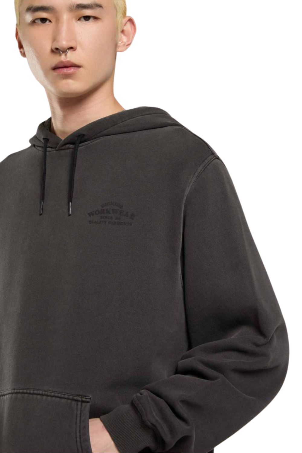 Dickies Christiana Garment Dye Pullover Hoodie Black