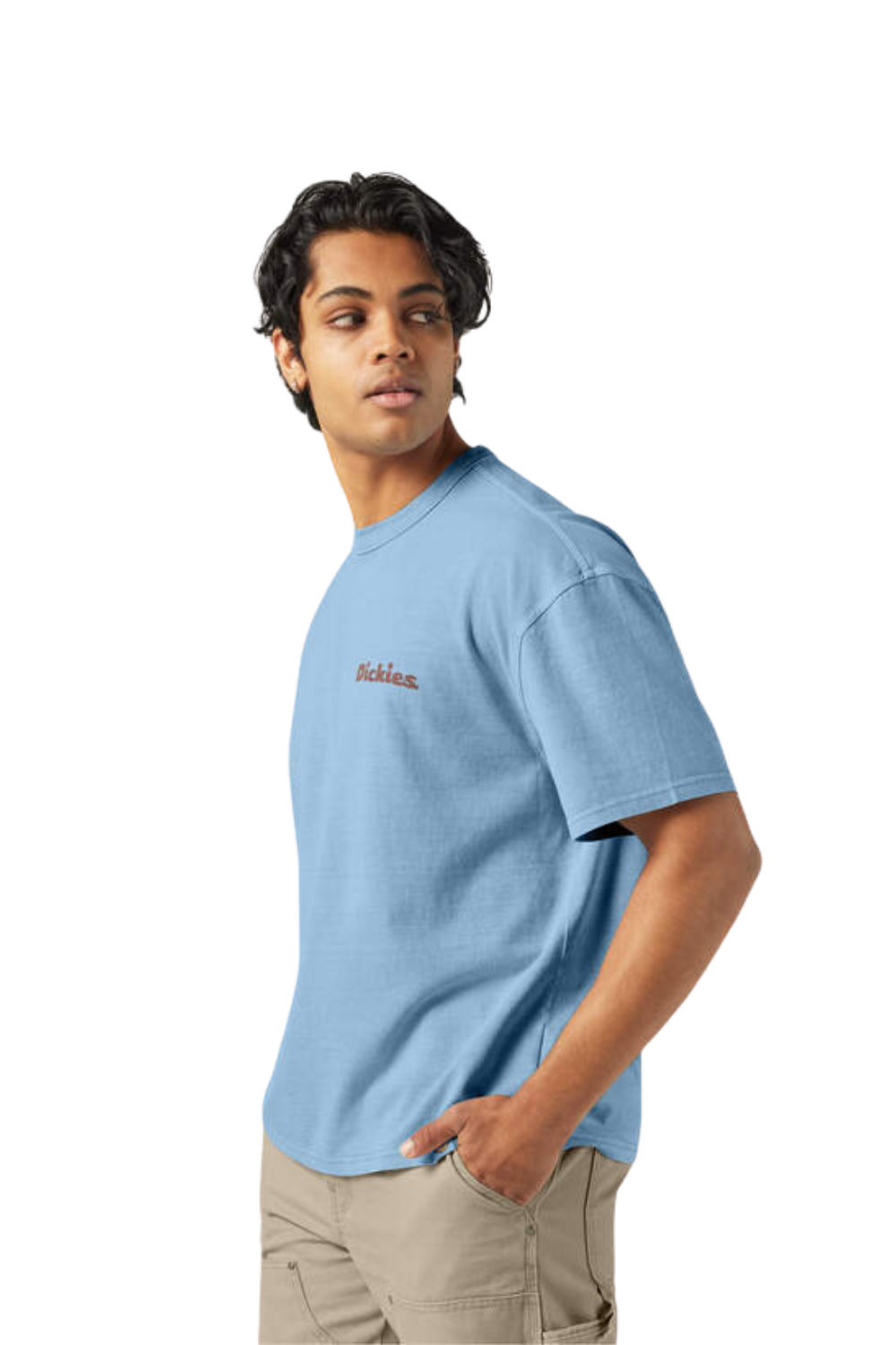 Dickies Slayden Garment Dye Short Sleeve T-Shirt Glacier Lake