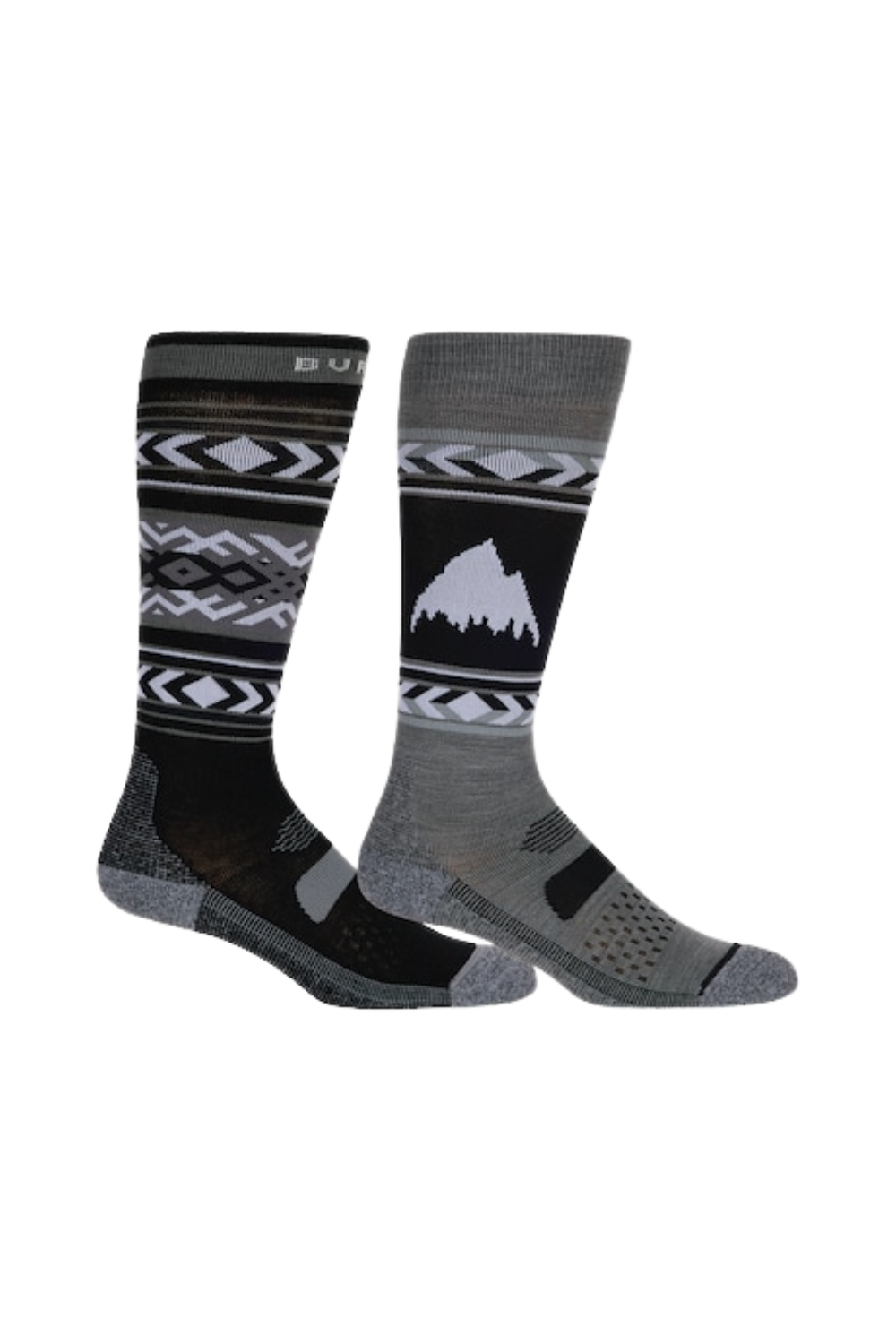 Burton Womens Performance Lightweight Snow Socks 2 Pack True Black