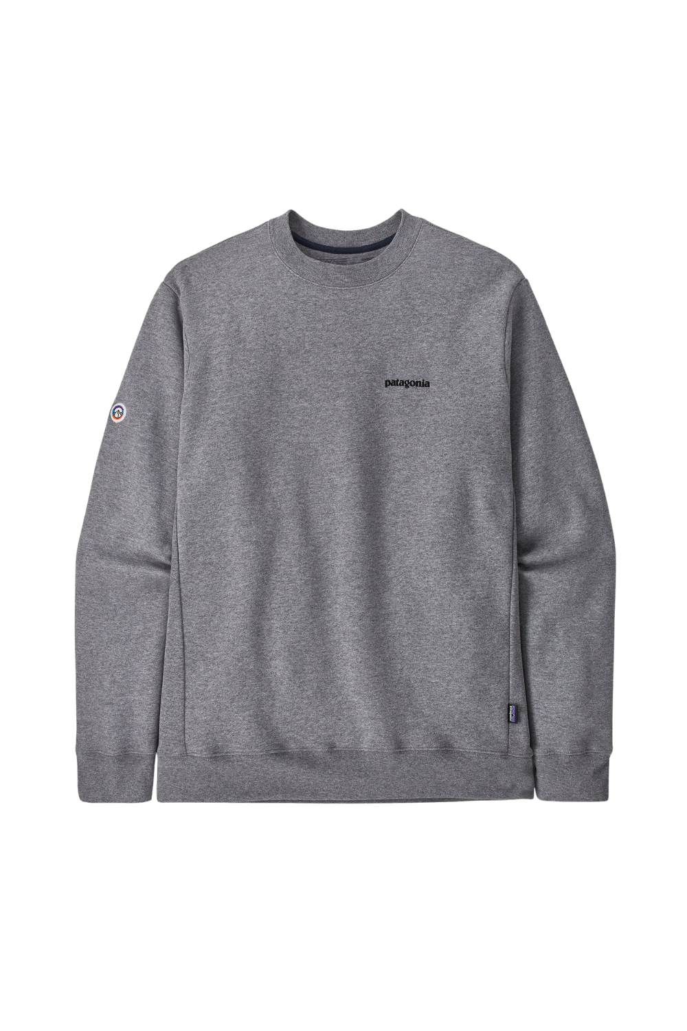Patagonia Fitz Roy Icon Uprisal Crew Sweatshirt Gravel Heather