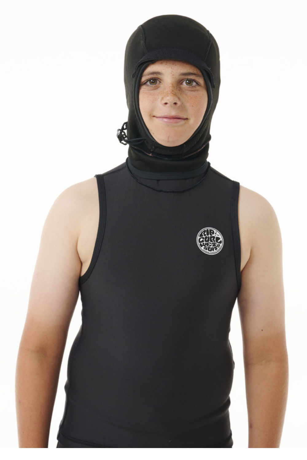 Rip Curl Kids Flashbomb Polypro Hooded Vest Black