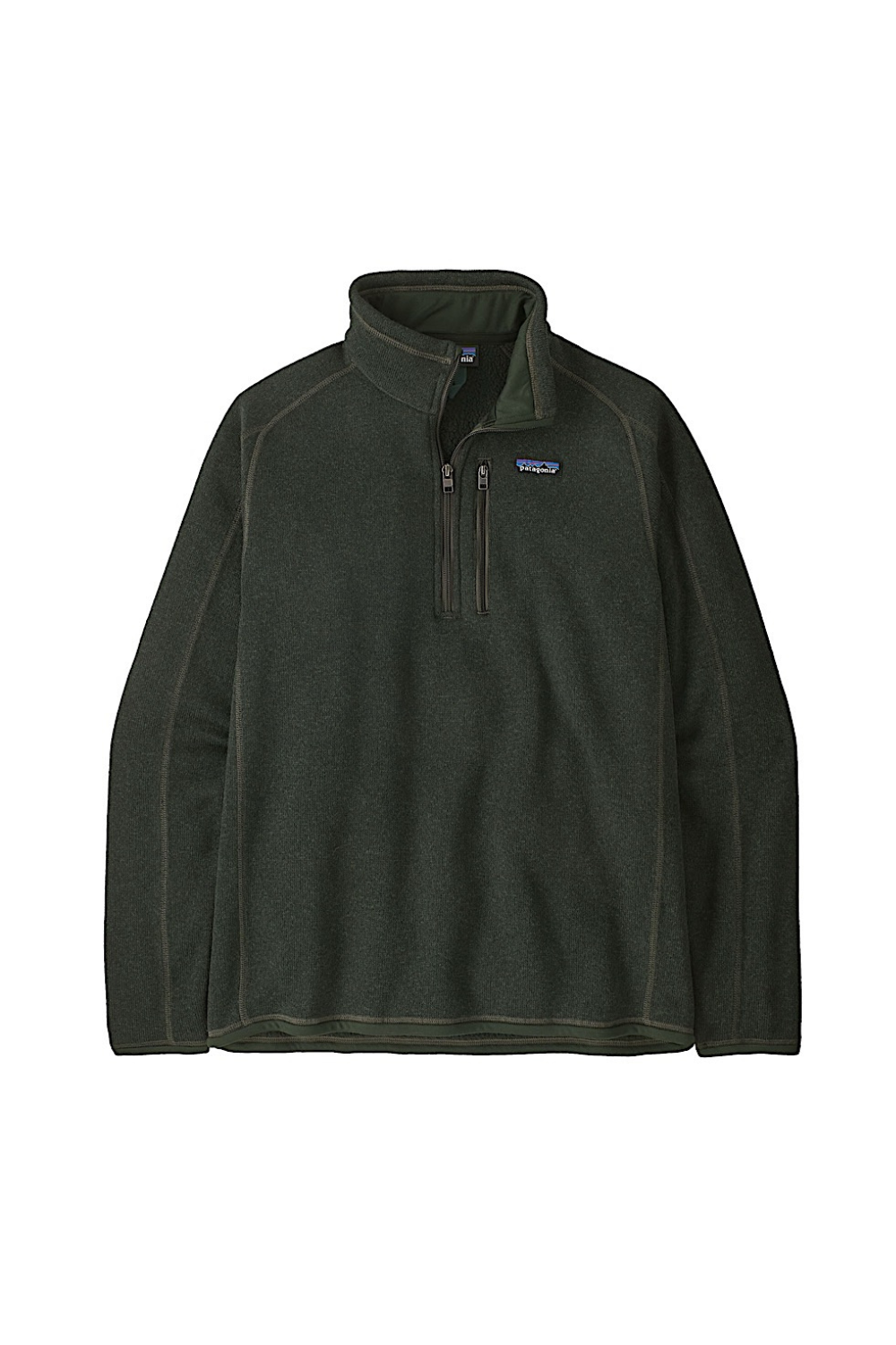Patagonia Mens Better Sweater 1/4 Zip Old Growth Green