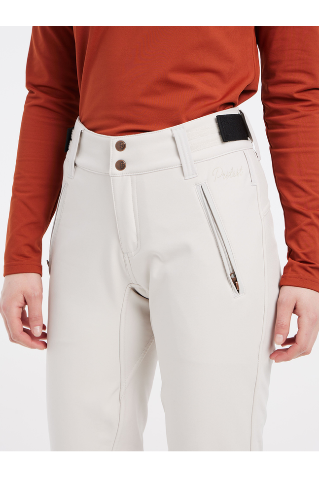 Protest Lole Softshell Snow Pants Kitoffwhite
