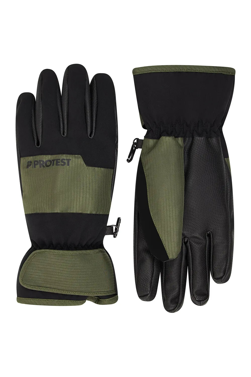 Protest Razor Snow Gloves Thyme