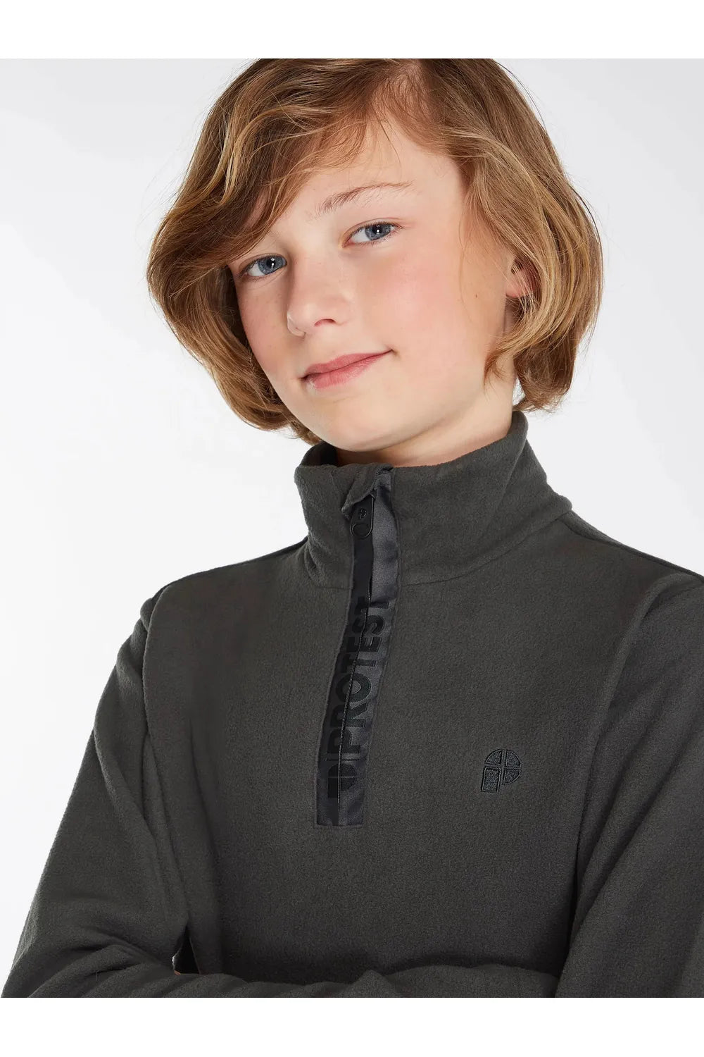 Protest Perfecty Junior 1/4 Zip Top Deep Grey