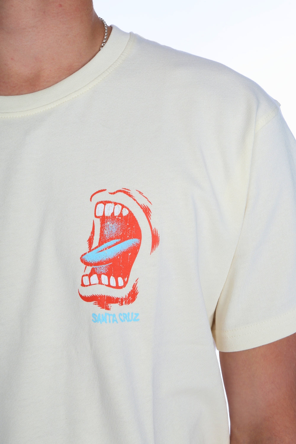 Santa Cruz Vintage Screaming Connect T-Shirt Unbleached Cotton