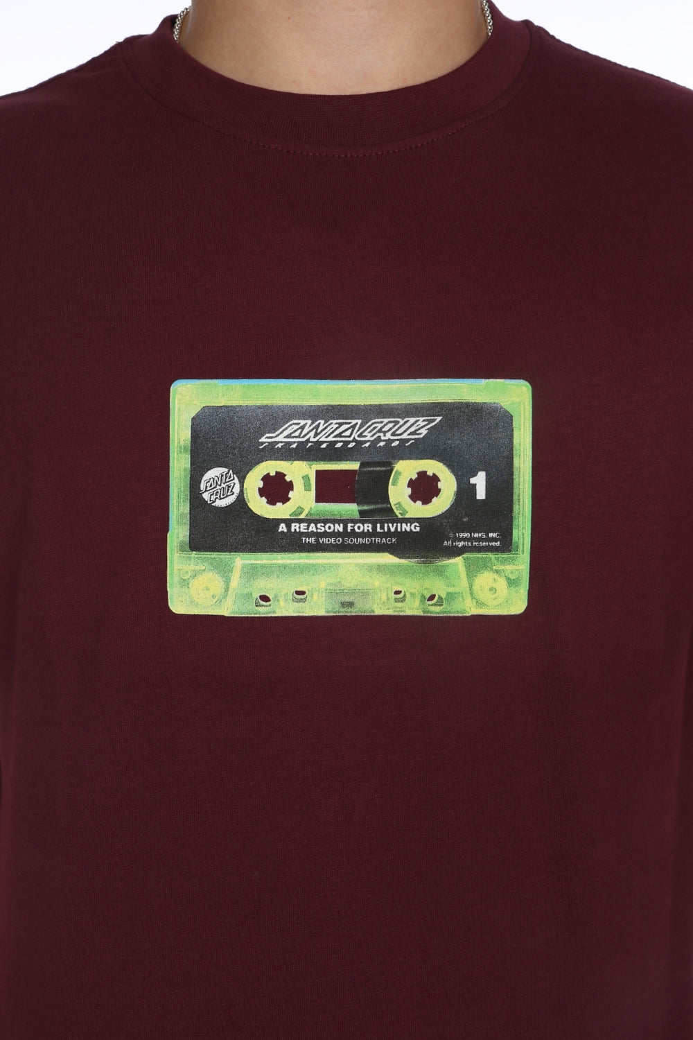 Santa Cruz Reason For Living Mixtape T-Shirt Dark Cherry