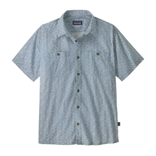 Patagonia Mens Back Step Shirt Mountain Breeze: Still Blue