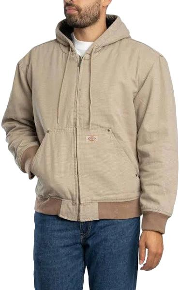 Dickies Hilham Hooded Canvas Jacket Desert Sand