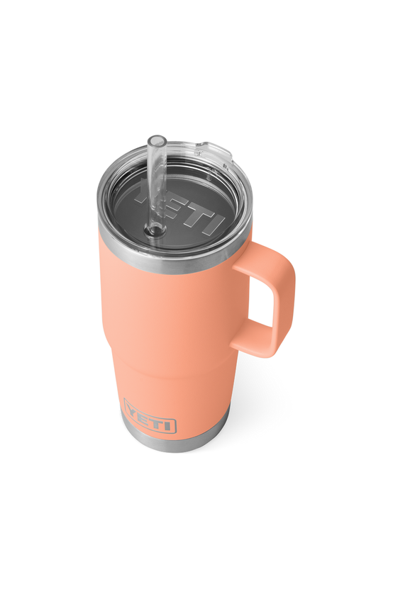 Yeti Rambler 25oz Straw Mug Peachv