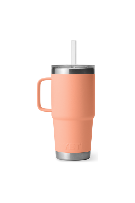 Yeti Rambler 25oz Straw Mug Peachv