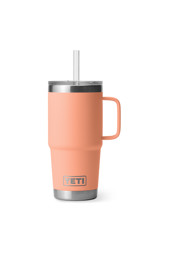 Yeti Rambler 25oz Straw Mug Peachv